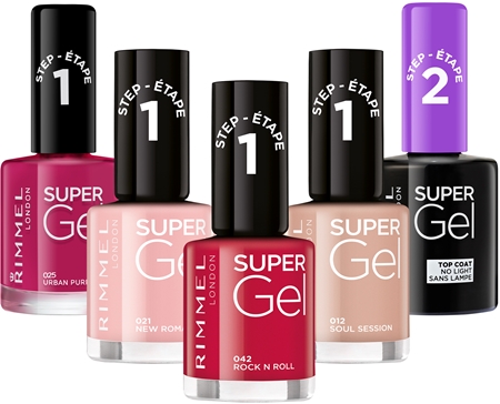 Rimmel Super Gel Step 2 vrchný ochranný lak na nechty s leskom