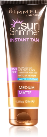 Rimmel Sun Shimmer Instant Tan lait auto-bronzant visage et corps