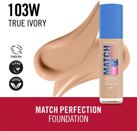 Rimmel Match Perfection podkład w płynie SPF 20