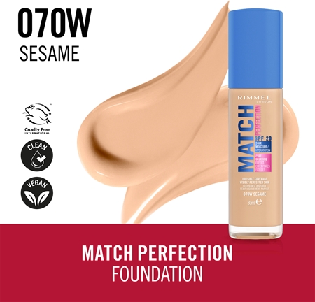 Rimmel Match Perfection podkład w płynie SPF 20