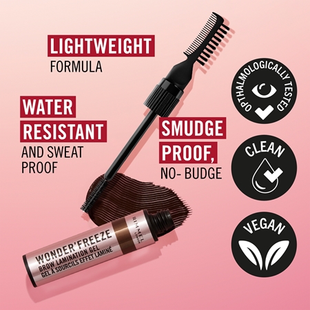 Rimmel Wonder'Freeze gelinis blakstienų tušas antakiams
