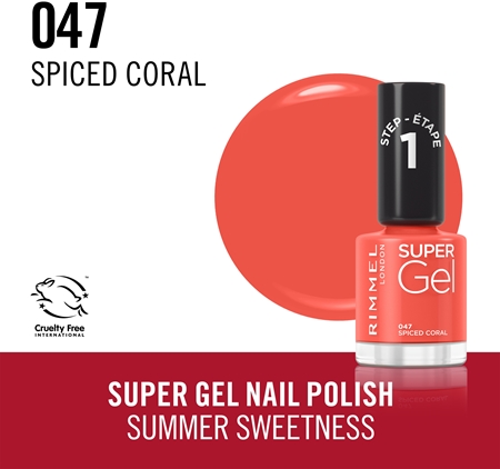 Rimmel Super Gel Gel Nail Varnish without UV/LED Sealing