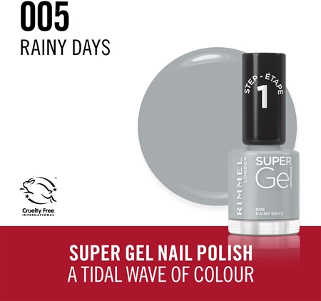 Rimmel Super Gel Gel Nail Varnish without UV/LED Sealing
