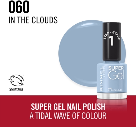 Rimmel Super Gel géles körömlakk UV/LED lámpa használata nélkül