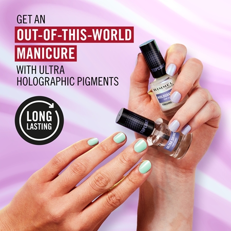 Rimmel Holographic Top Coat with glitter