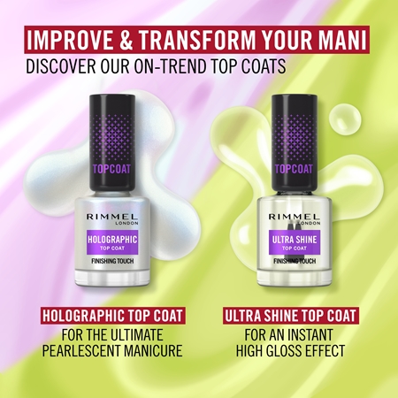 Rimmel Holographic Top Coat with glitter
