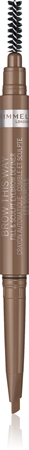 Rimmel Brow This Way lápiz para cejas con cepillo 2en1