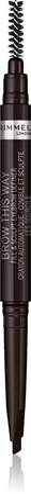 Rimmel Brow This Way ceruzka na obočie s kefkou 2 v 1