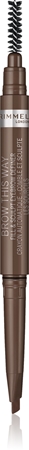 Rimmel Brow This Way crayon pour sourcils avec brosse 2 en 1