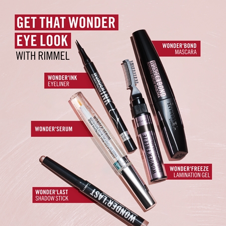 Rimmel Wonder'Bond Volumising and Lengthening Mascara to support eyelash growth