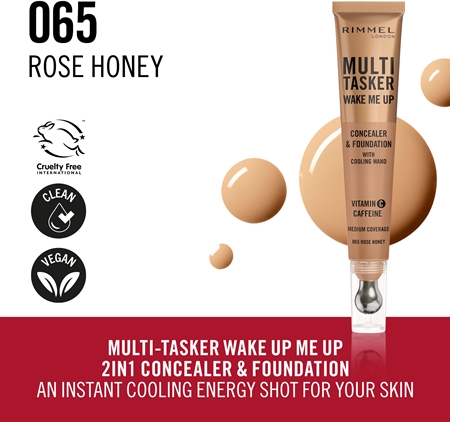 Rimmel Multi-Tasker Wake Me Up грим и коректор за озаряване на лицето
