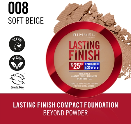 Rimmel Lasting Finish 25H kiinteä puuteri SPF 20
