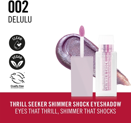Rimmel Thrill Seeker Shimmer Shock błyszczące cienie do powiek w płynie