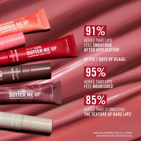 Rimmel Oh My Gloss! Butter Me Up feuchtigkeitsspendendes Lippenbalsam