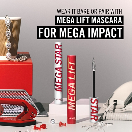 Rimmel Thrill Seeker Mega Star long-lasting mascara with glitter