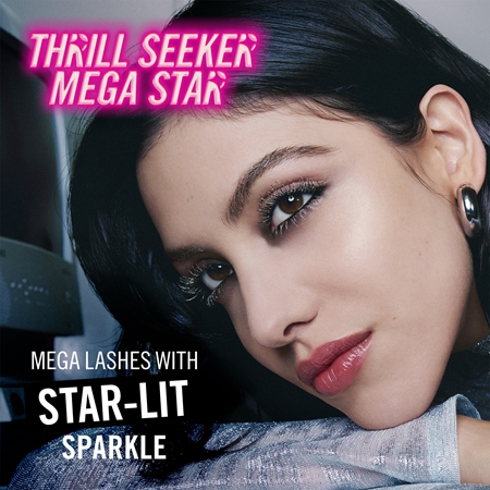 Rimmel Thrill Seeker Mega Star long-lasting mascara with glitter