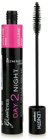 Rimmel Glam´ Eyes Day 2 Night maskara za zgostitev in podaljšanje trepalnic 2 v 1