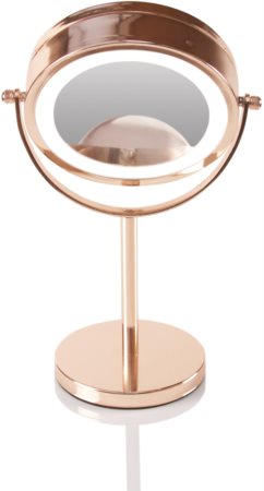 RIO Rose gold mirror kozmetično ogledalce z osvetlitvijo