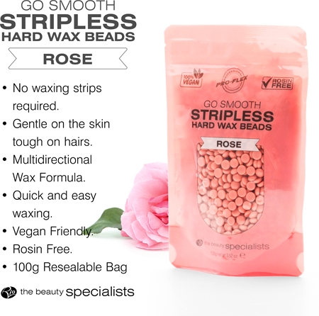 RIO Hard Wax Beads Rose voksperler til depilering
