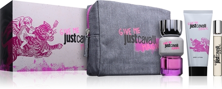roberto cavalli just cavalli give me magic for her woda perfumowana 90 ml   zestaw  