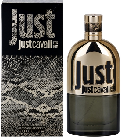 Roberto Cavalli Just Cavalli Gold eau de parfum para homens 90 ml