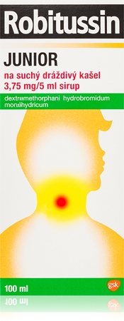 Robitussin Robitussin Junior 3,75 mg/5 ml sirup na suchý dráždivý kašel