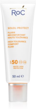 RoC Soleil Protexion+ High Tolerance Comfort Fluid Solcreme til ansigtet SPF 50