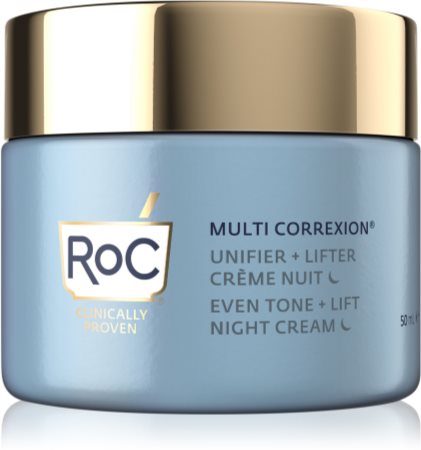 RoC Multi Correxion Even Tone + Lift crème de nuit illuminatrice pour un teint unifié