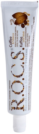 R.O.C.S. Coffee & Tobacco bleichende Zahnpasta für Raucher gegen Flecken auf dem Zahnschmelz