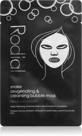 Rodial Snake Oxyganating & cleansing bubble mask masque nettoyant et détoxifiant au charbon actif