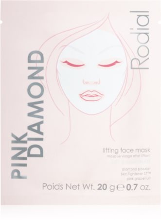 Rodial Pink Diamond Lifting Face Mask máscara lifting em pano para rosto