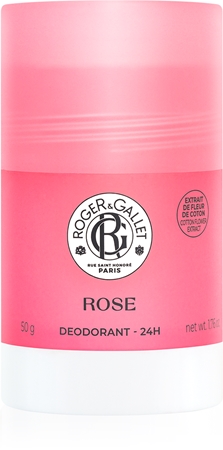 Roger & Gallet Rose Aluminium-Free Deodorant Stick with 24-hour protection