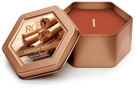 Root Candles Cinnamon Spice scented candle in tin