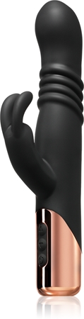 Rosy Gold Rabbit with Thrusting Function vibrátor se stimulátorem klitorisu