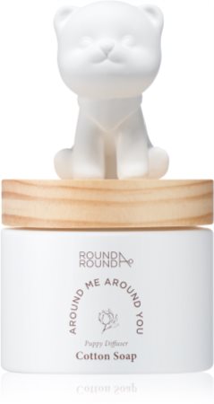 ROUND A‘ROUND Puppy Refreshing Pome - Cotton Soap Aroma Diffuser mit Füllung