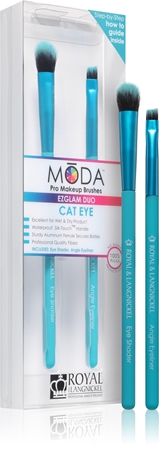 Royal and Langnickel MŌDA EZGLAM DUO Cat Eye Augen-Make-up-Pinselset