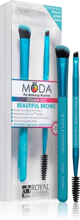 Royal and Langnickel MŌDA EZGLAM DUO Beautiful Brows набір щіточок для макіяжу та брів