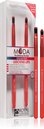 Royal and Langnickel MŌDA EZGLAM DUO Luscious Lips набір щіточок для макіяжу для губ