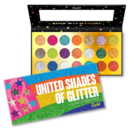Rude Cosmetics United Shades Of Glitter třpytivé oční stíny