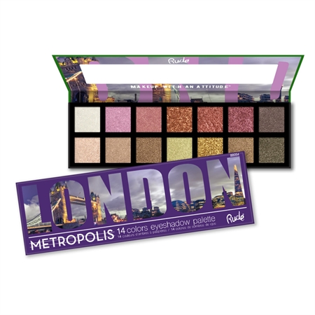 Rude Cosmetics Metropolis London палитра от сенки за очи