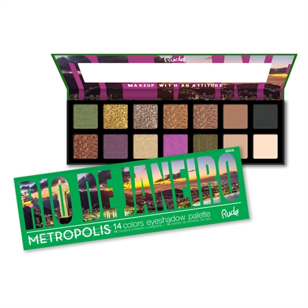 Rude Cosmetics Metropolis Rio De Janeiro palette de fards à paupières