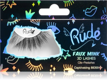Rude Cosmetics Essential Faux Mink 3D Lashes ciglia finte