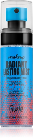 Rude Cosmetics Radiant Lasting Mist spray fixant illuminateur