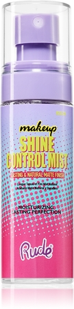 Rude Cosmetics Shine Control Mist spray fixateur contrôle de sébum