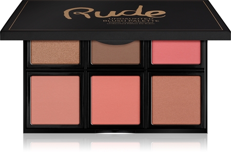 Rude Cosmetics Face Palette Undaunted Palette mit Kontur-Rouges