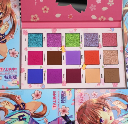 Rude Cosmetics Manga Collection Pigments & Shadows Palette Acu ēnu palete