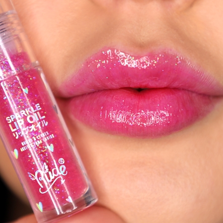 Rude Cosmetics Manga Collection Sparkle Lip Oil tonujący olejek do ust o działaniu nawilżającym