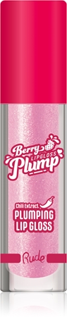 Rude Cosmetics Berry Plump drėkinamasis lūpų blizgesys apimties suteikiančio poveikio