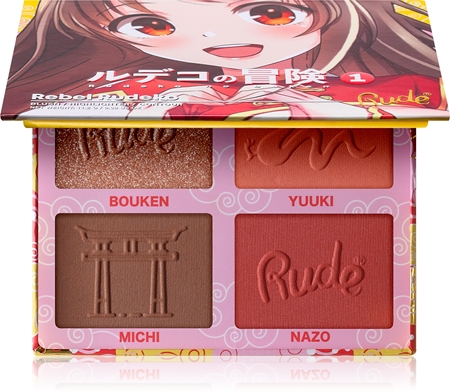 Rude Cosmetics Manga Face Palette Lidschatten & Kontourpalette für das Gesicht