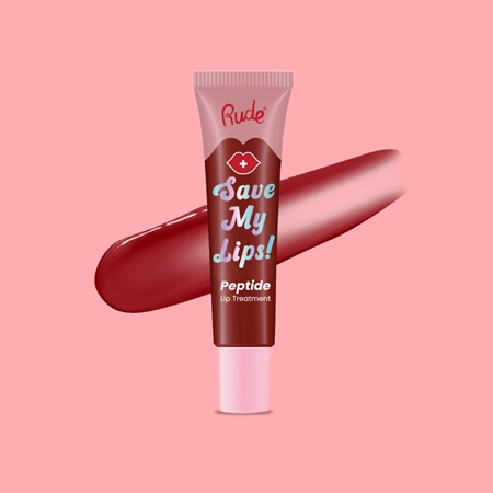 Rude Cosmetics Save My Lips vyživujúci a hydratačný balzam na pery s peptidmi